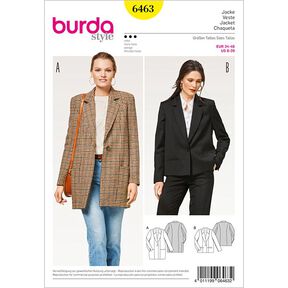 Jacka | Blazer, Burda 6463 | 34 - 46, 