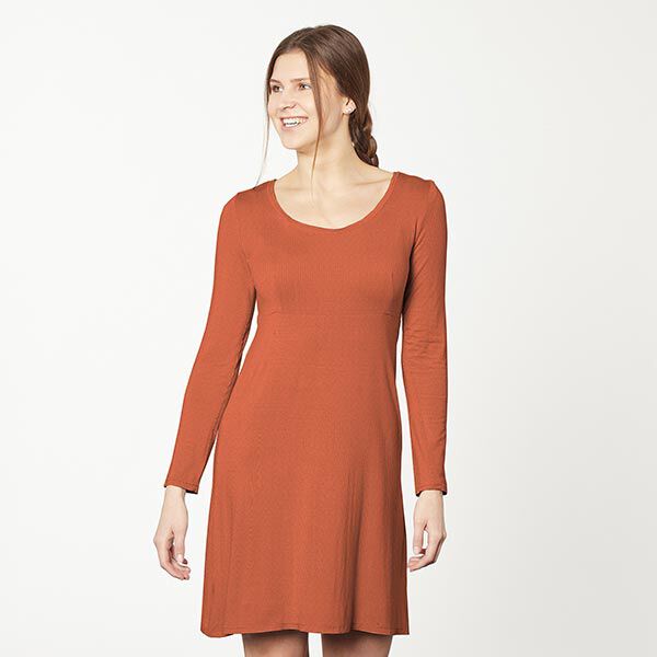 Bomullsjersey medium enfärgad – rådjursbrun,  image number 6