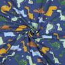 Sommarsweat dinosaurier | Poppy Fabrics – indigo/ljusblå,  thumbnail number 3