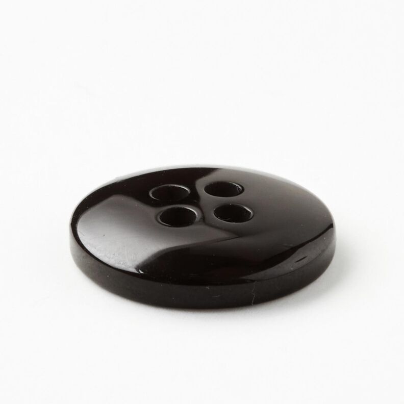 4-hålsknapp marmorerad [Ø 15 mm] – svart,  image number 3