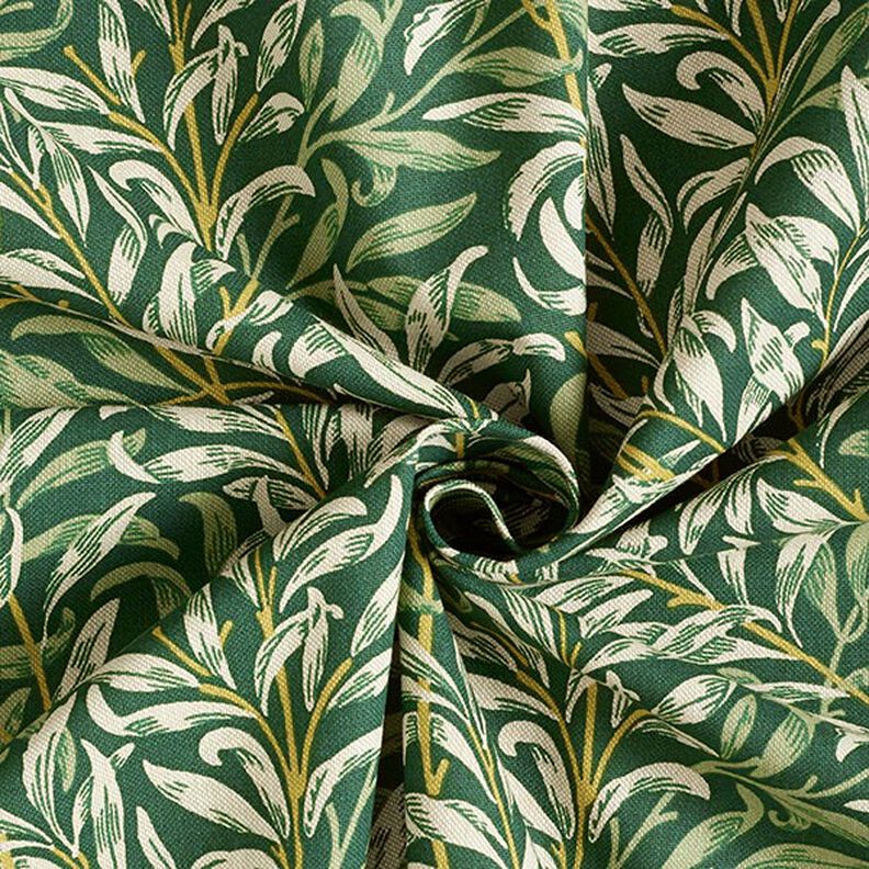 Dekorationstyg Halvpanama Sammanflätade grenar – natur/mörkgrön,  image number 3