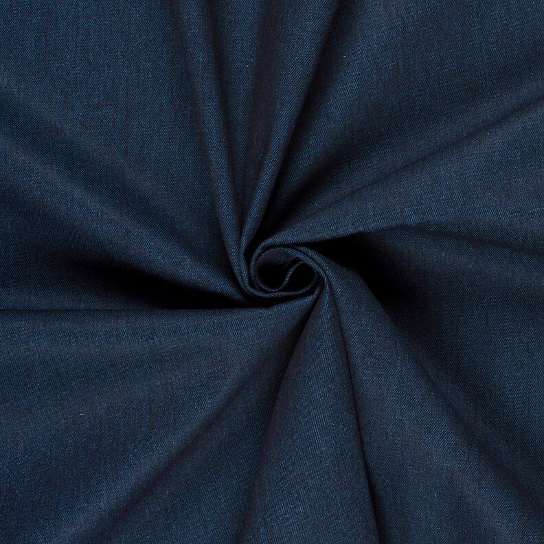 Denim/bomullsmix melange – havsblå,  image number 1