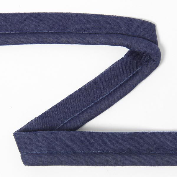 Passpoalband av bomull [20 mm] - marinblå,  image number 1