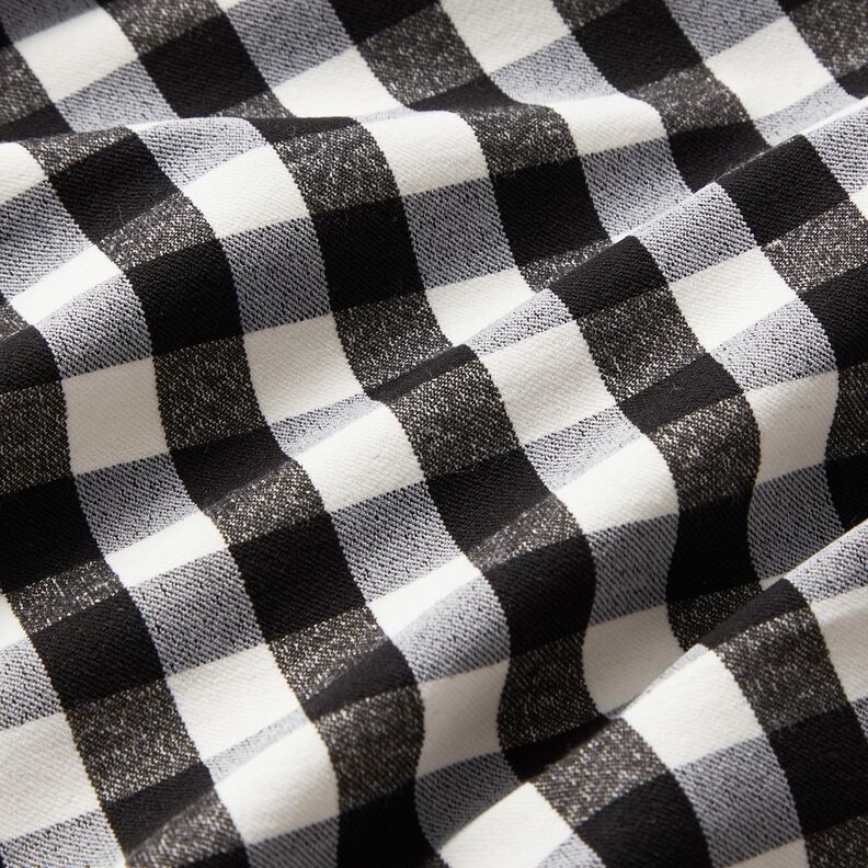 Byxstretch vichyrutigt – svart/vit,  image number 2