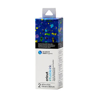 Cricut Joy Infusible Ink transferark Paint Splash - 2 ark [ 11,4 x 30,5 cm ] – blå, 