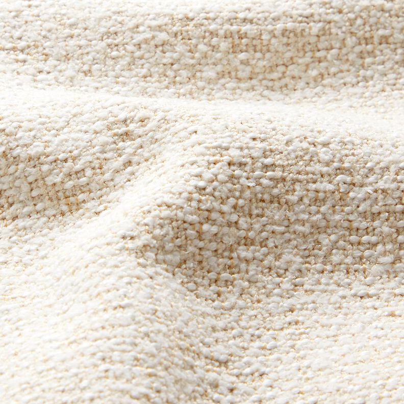 Stoppningstyg färgglatt vävt tyg – yllevit/beige,  image number 2