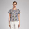 lätt satin retromönster – indigo/beige,  thumbnail number 5