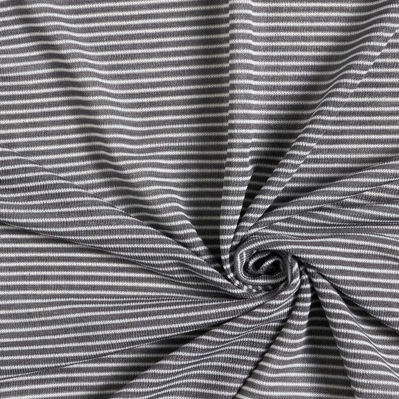 Finstickat Smala ränder – gammalt silver/vit, image number 3