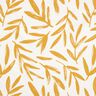 Dekorationstyg Halvpanama minimalistiska blad – senap/natur,  thumbnail number 1