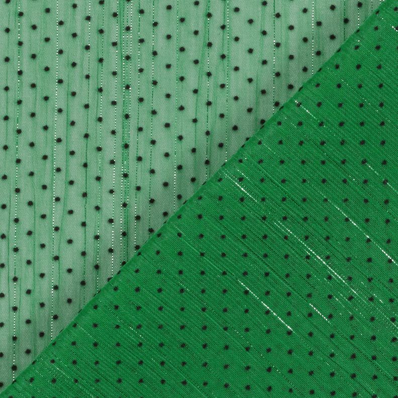 chiffong glitterränder och prickar – grön,  image number 4