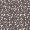 Millefleur-mönster i bomullspoplin – mörk gråbrun,  thumbnail number 1