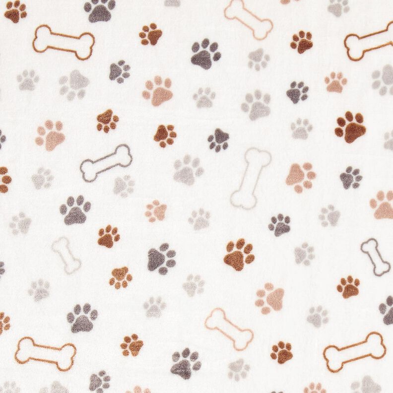 Mysfleece tassar och ben – elfenbensvit/mörk gråbrun, image number 1