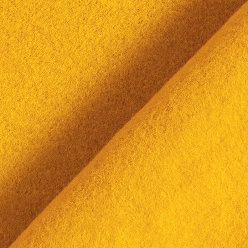 Bomullsfleece Enfärgat – currygul, image number 4