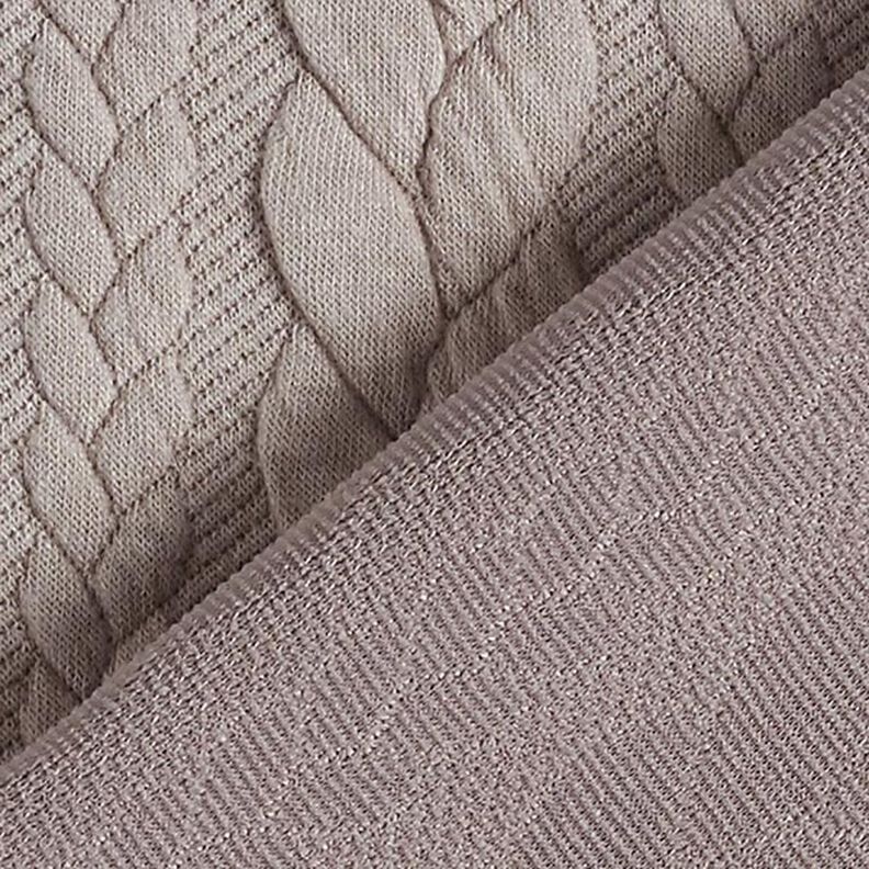 Jerseyjacquard Cloqué Flätat mönster – beige,  image number 4