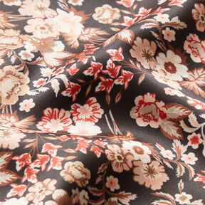 satin söta blommor – svart, 