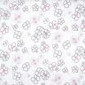Crinkle-voile blommor och leopardmönster – vit/svart,  thumbnail number 1
