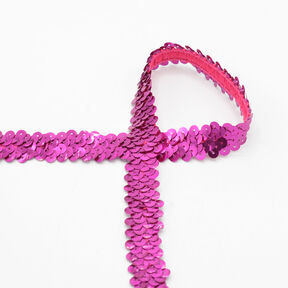 Elastisk paljettkant [20 mm] – pink, 
