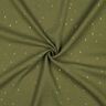 Muslin/Dubbel-krinkelväv Rektangel Folietryck | Poppy Fabrics – pinjegrön/guldmetallic,  thumbnail number 3