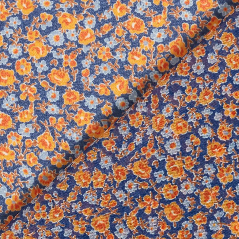 Chiffong millefleur – indigo/brandgul,  image number 4
