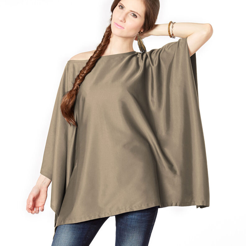 Mikrofiber Satin – mörk gråbrun,  image number 7