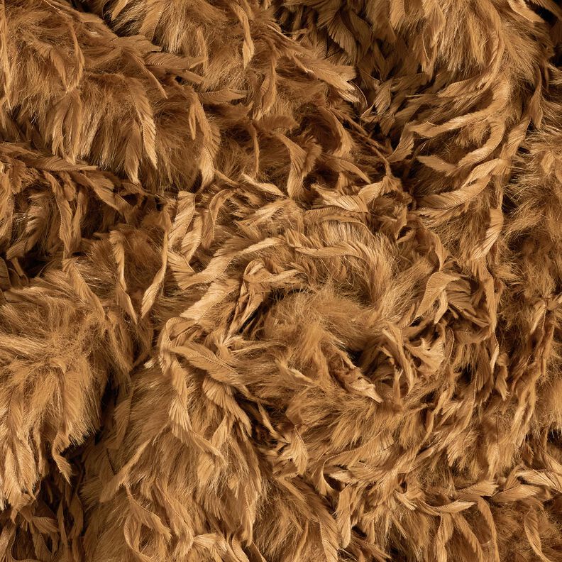 Fuskpäls Fjädrar enfärgat | Katia Fabrics – moka, image number 4