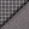 Stickad jacquard uppruggad rutnät – mörkgrå,  thumbnail number 5
