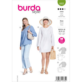 Blus | Burda 5822 | 36-48, 