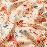 LENZING™ ECOVERO™ viskostyg Fåglar och älvor | Katia Fabrics – kräm/eldröd,  thumbnail number 2