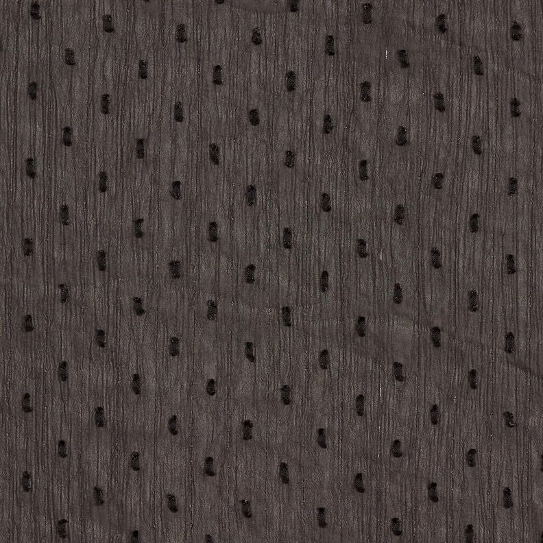 chiffong dobby metallic kritstrecksränder – svart/silvermetallic,  image number 1