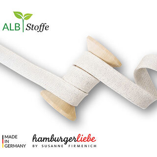 Ekologisk flätad snodd Cord Me Shine [ 12 mm ] | Albstoffe – yllevit, 
