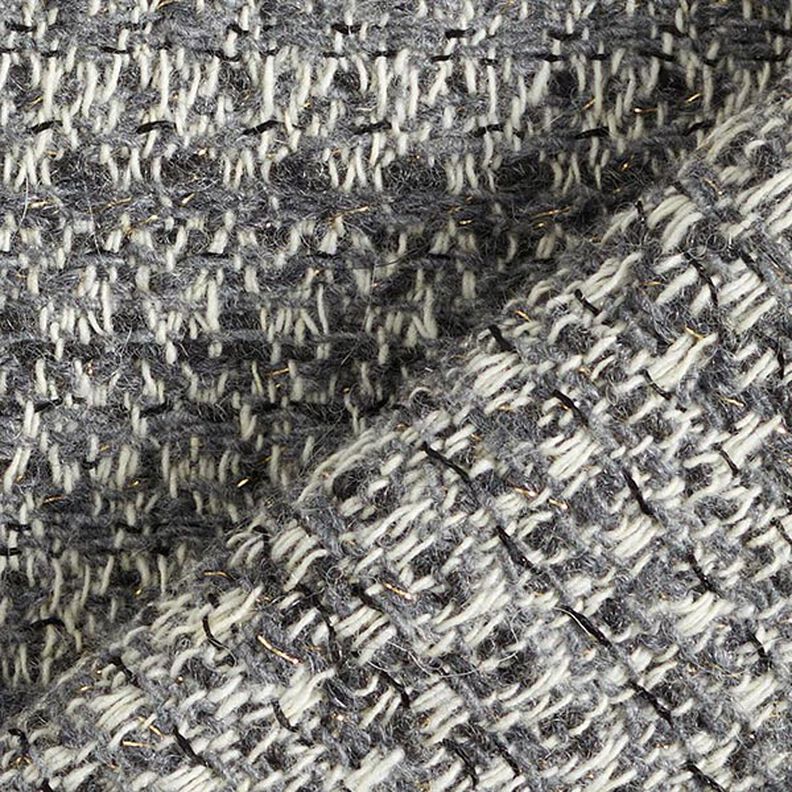 Ny ullmix Lurex melange – gammalt silver,  image number 5