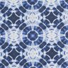 Dekorationstyg Canvas batikcirklar – indigo/vit,  thumbnail number 5