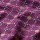 Bomullstyg Poplin julinspirerade romber – aubergine/guld,  thumbnail number 2