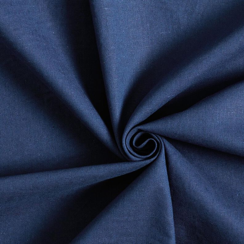 blandning av tvättad linne-bomull – nattblå,  image number 1