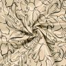 stretch velour blomsterskisser – sand/svart,  thumbnail number 3