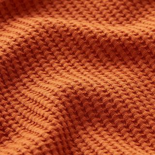 bomullsvåffeljersey enfärgad – terracotta, 