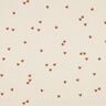 Ribbad jersey spridda hjärtan | Poppy Fabrics – ljusbeige/brun,  thumbnail number 1