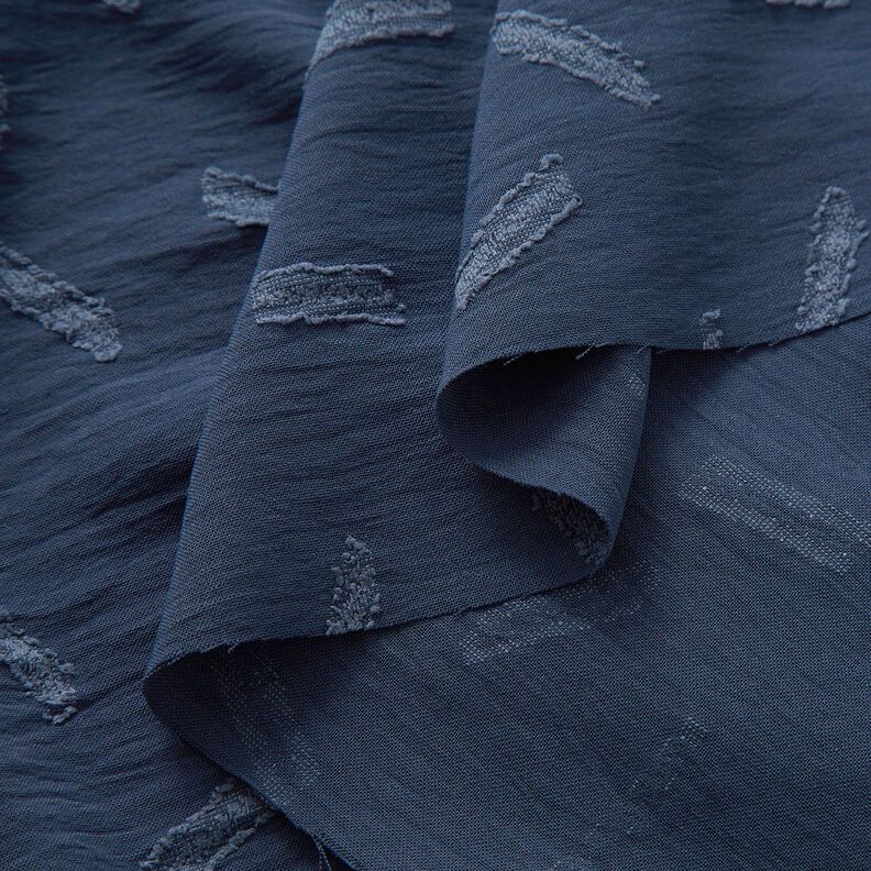 Jacquard dobby ränder – marinblått,  image number 3