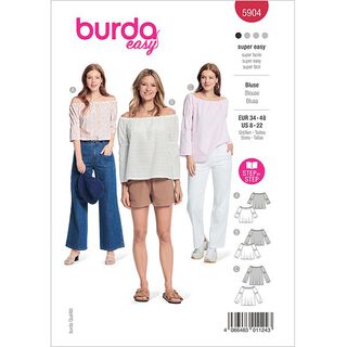 Blus  | Burda 5904 | 34-48, 