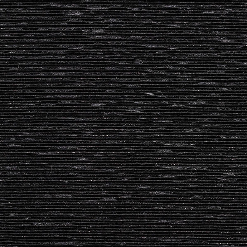 plisserad sammet Lurex enfärgad – svart,  image number 1