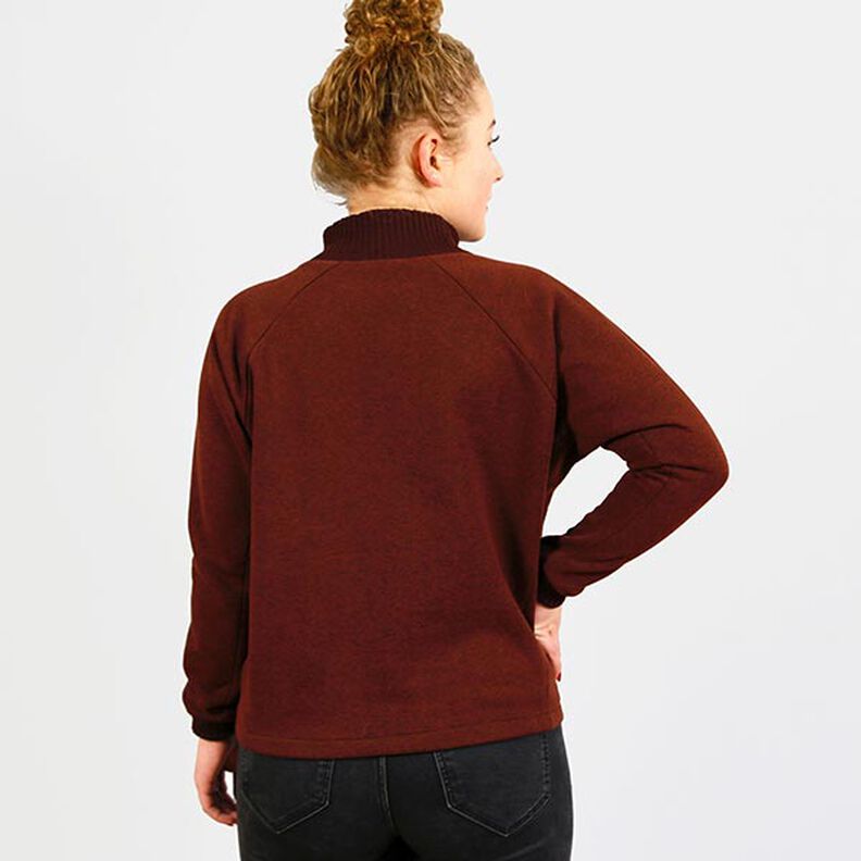 FRAU BETTI Fladdermuströja med magväska och ståkrage | Studio Schnittreif | XS-XXL,  image number 8