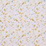 bomullspoplin fina blommor – pastellfläder/currygul,  thumbnail number 1