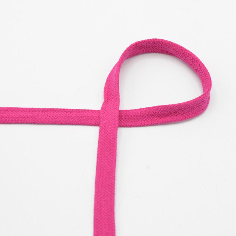 platt snodd Huvtröja Bomull [15 mm] – intensiv rosa,  image number 1