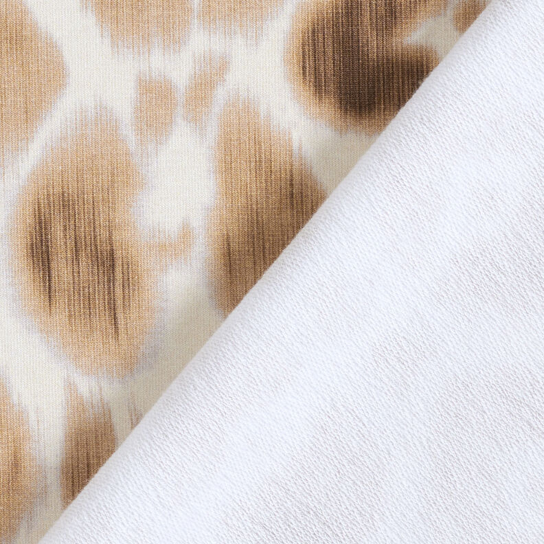 GOTS French Terry Leopardmönster i batik | TCC x LOOKS by Wolfgang Joop – rådjursbrun/kräm,  image number 6