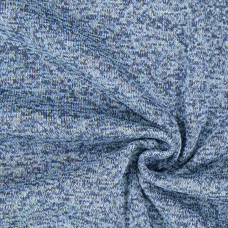 Stickad fleece – blå,  image number 1