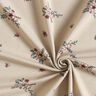 GOTS Bomullsjersey Spridda blommor | Poppy Fabrics – mandel,  thumbnail number 3