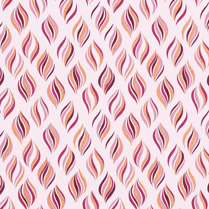 Bomullspoplin Julpynt – rosa/gammalguld,  image number 1