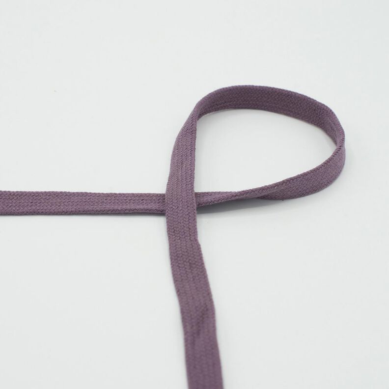 platt snodd Huvtröja Bomull [15 mm] – aubergine,  image number 1