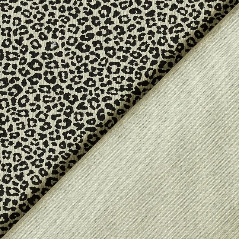 Bomullsjersey mini-leo-tryck – gråbeige/svart, image number 4