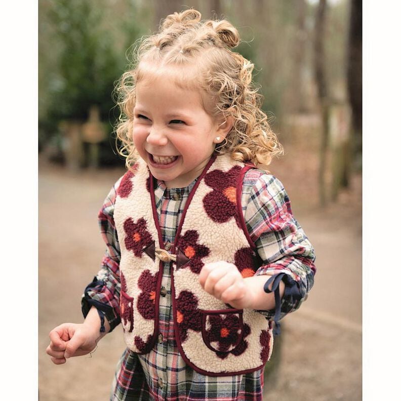 Teddyplysch Blommor | Poppy Fabrics &ndash; lavender/apricot,  image number 6